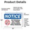 Signmission No Personal Cell Phone Use Allowed Sign With Symbol, 14 in W x Rectangle, Vinyl Decal OS-2PACK-NS-D-1014-L-14735 - alternate 4